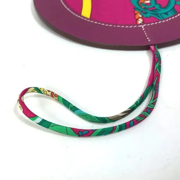HERMES petit h Bag Charm Epsom silk purple Unused